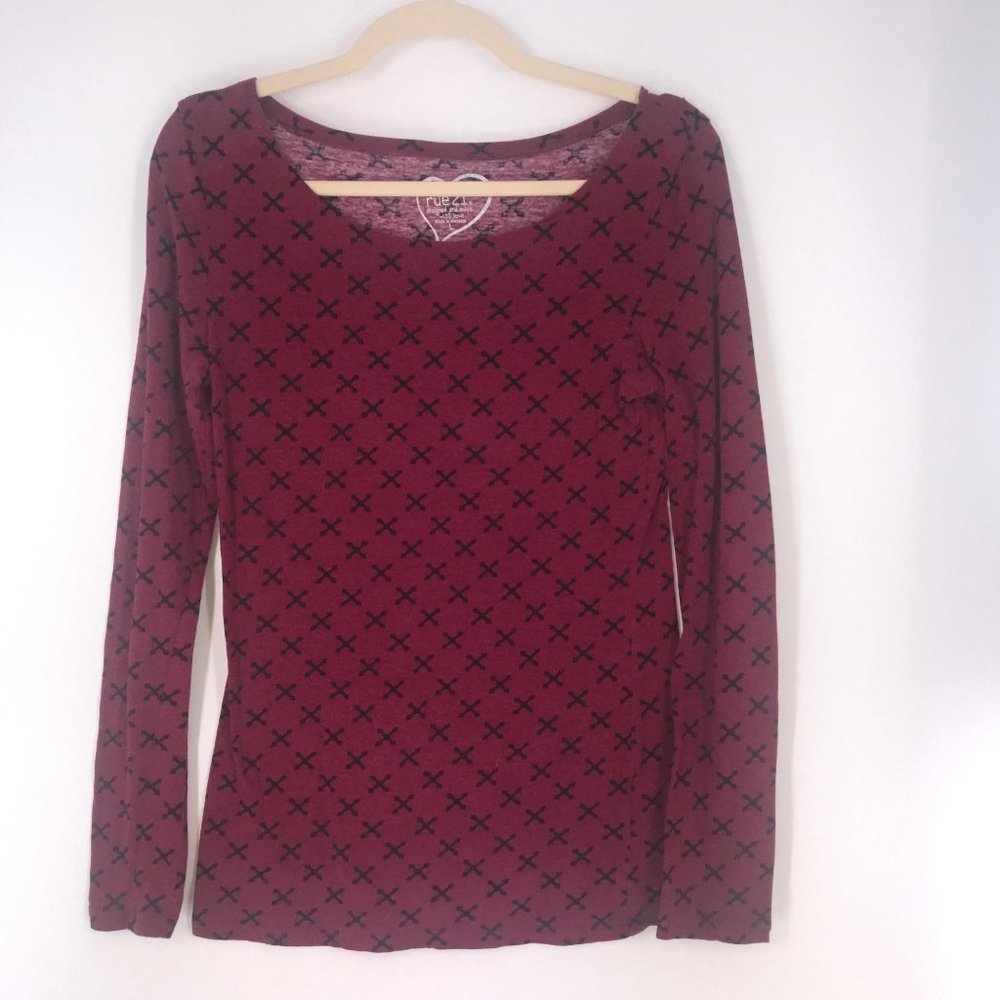 Maroon Rue 21 Long Sleeve Shirt‎
